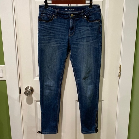 WHBM The Skimmer Ankle Zip Jeans - Picture 1 of 11